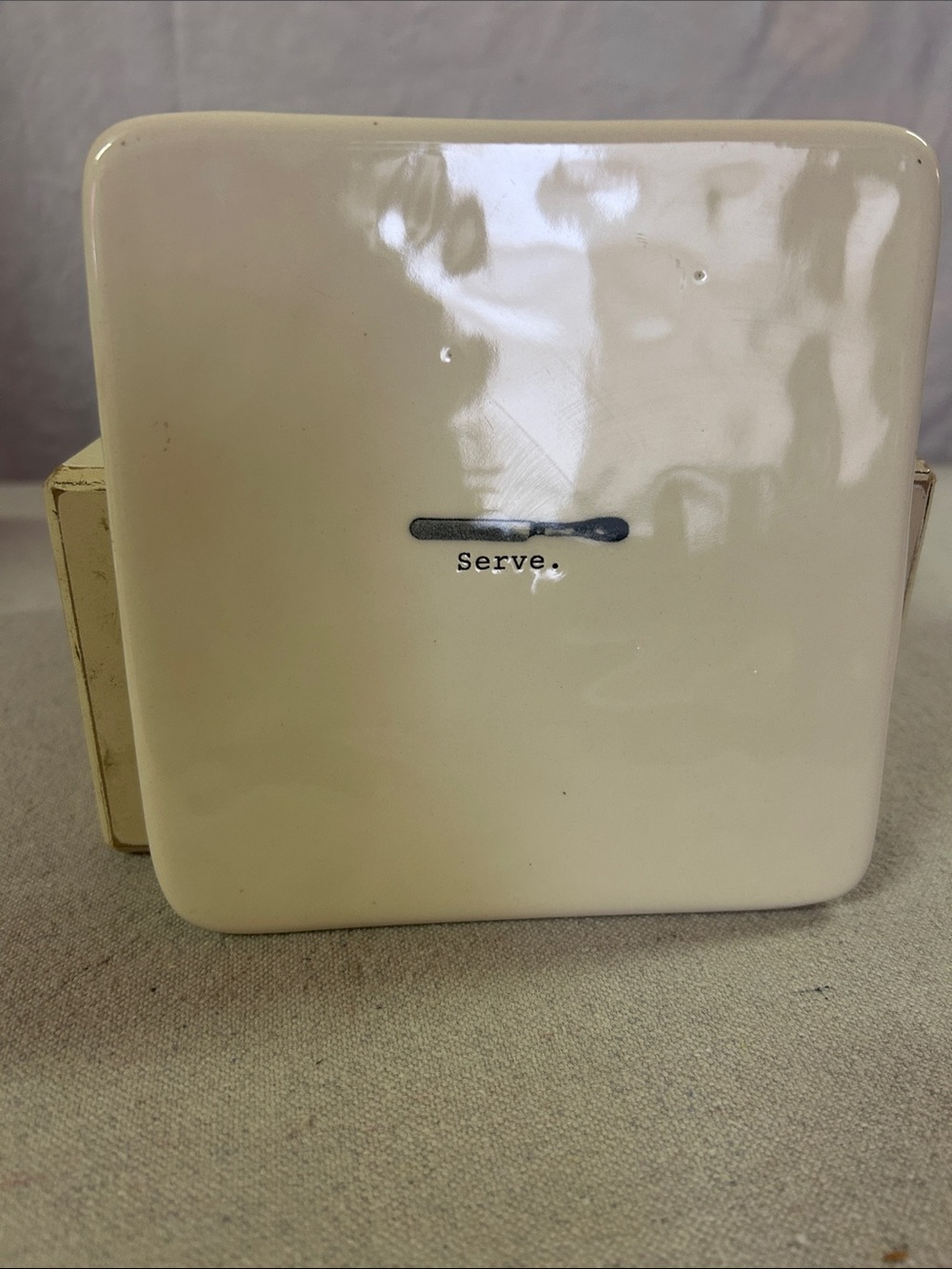 Rae Dunn 6 inch cheese tray.